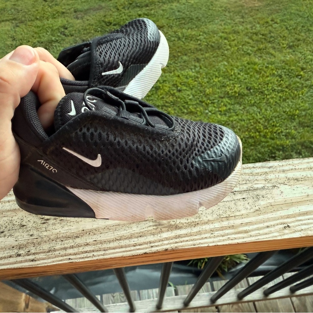 Nike Black and White Air Max 270 Sneakers